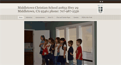 Desktop Screenshot of middletownchristianschool.org