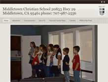 Tablet Screenshot of middletownchristianschool.org